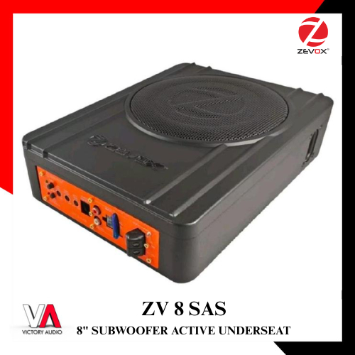 TERBARU - Subwoofer Aktif Kolong Jok Mobil ZEVOX ZV 8 SAS 8 Inch Built in Power Monoblock 250 Watt R