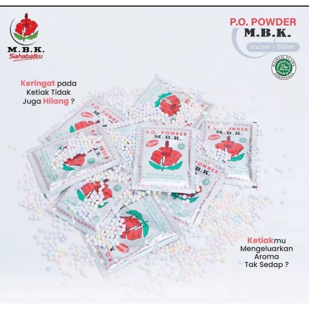 MBK Powder Silver / MBK Powder Putih harga / pc