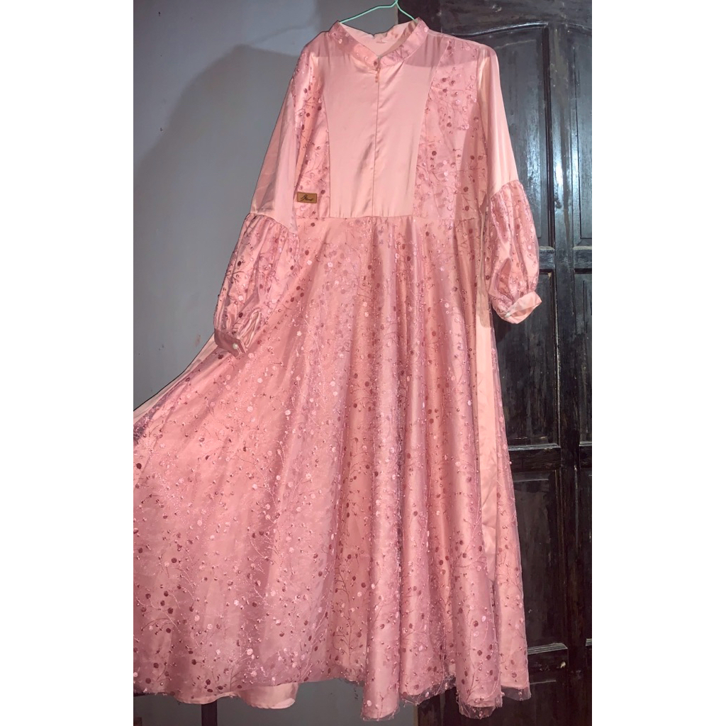 preloved gamis brokat arrafi like new