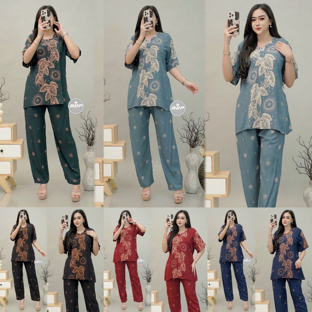 Setelan Piyama Baju Tidur Arab | Piyama Arab Resleting Depan | One Set Rayon