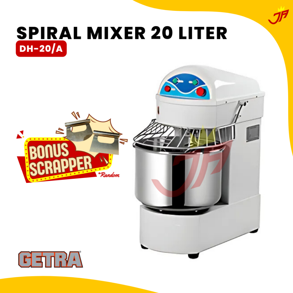 GETRA Spiral Mixer DH-20 Getra/Mixer Spiral Adonan Kental DH 20 Getra /Mixer spiral 20 Liter Getra D