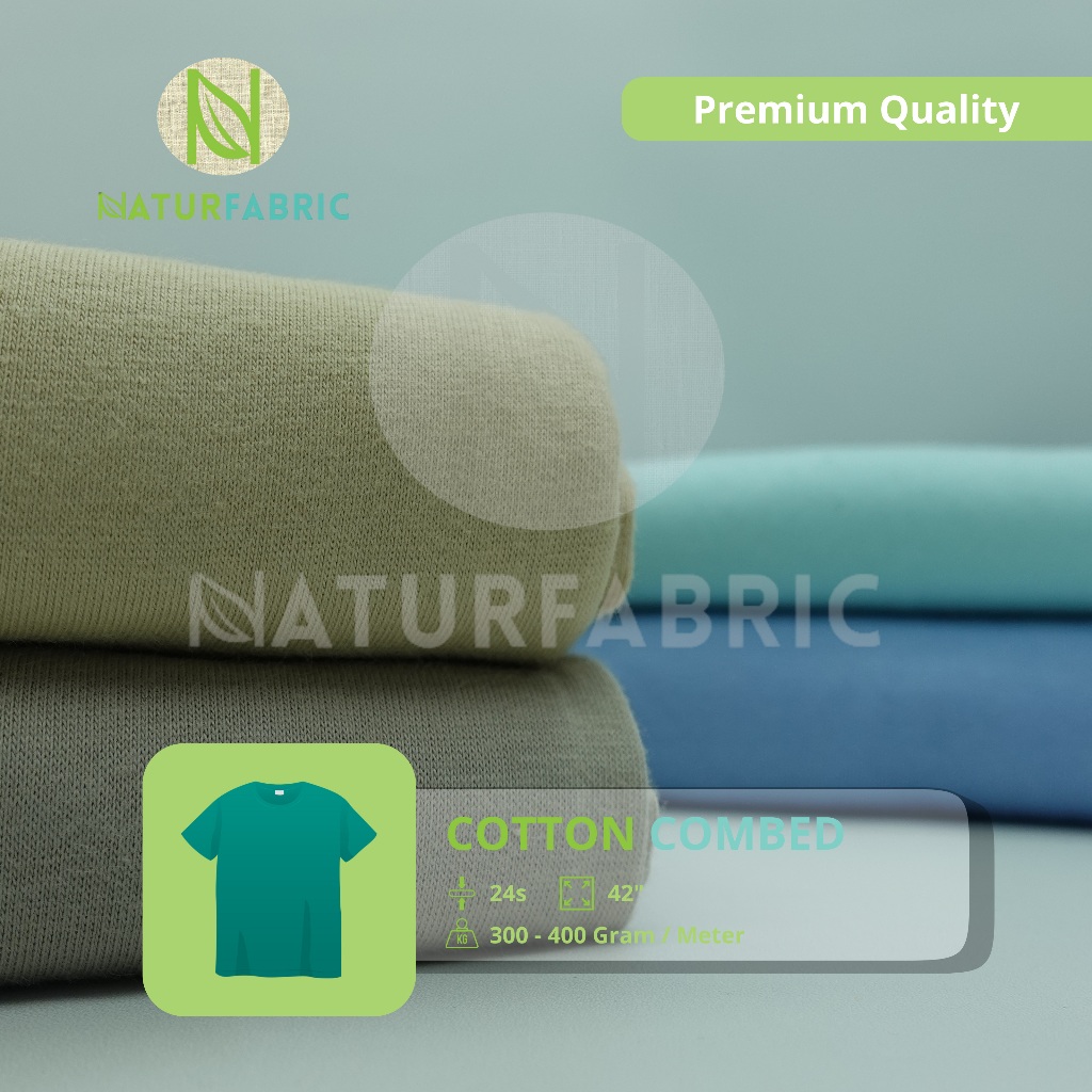 Kain Cotton Combed 24s Naturfabric - Katalog 1