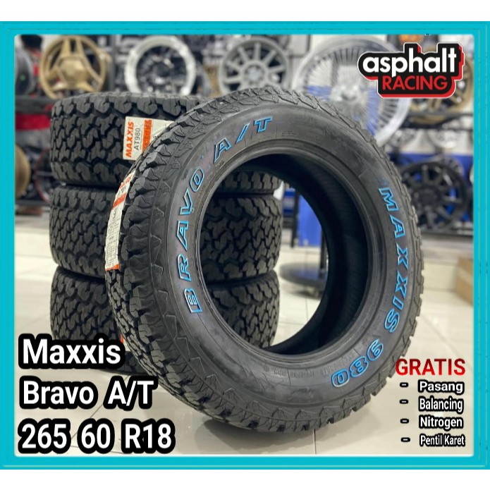 Ban Mobil Maxxis Bravo A/T980 265 60 R18 Murah Dan Awet Ban Tubles R18 265/60