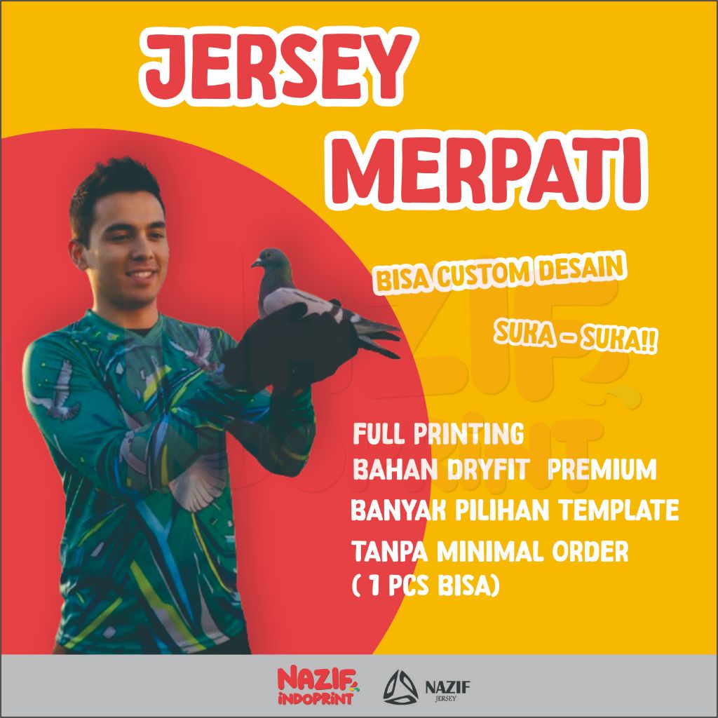 Jersey Merpati Custom Free Template Design / Jersey Merpati Balap / Jersey Hoodie Custom Full Printi