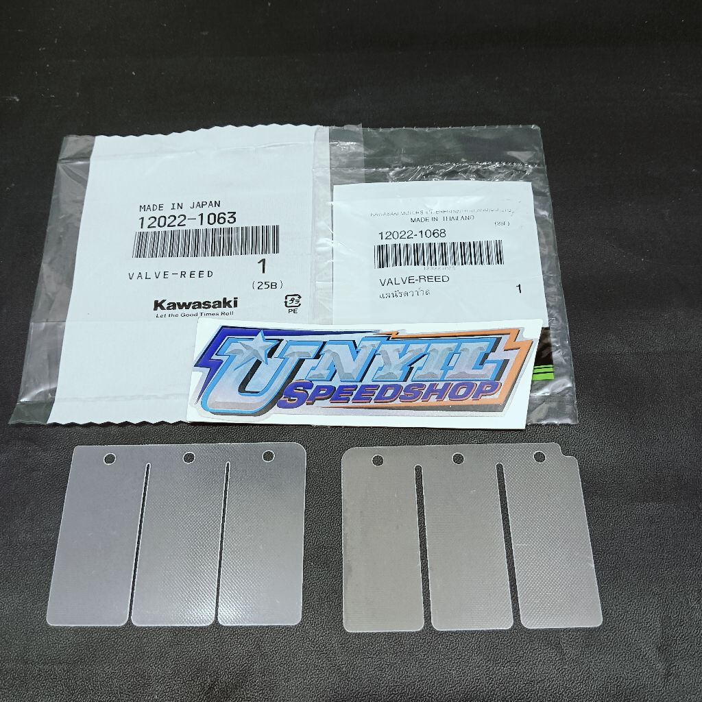 LIDAH MEMBRAN VALVE REED PLAT NINJA R RR SS ORIGINAL KAWASAKI UNTUK YANG ORI NINJA  12022-1068 SEDAN