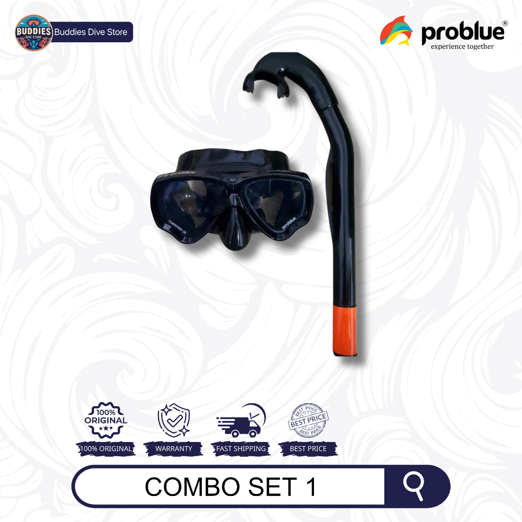 Problue Snorkeling Combo Set - Combo Set Snorkeling