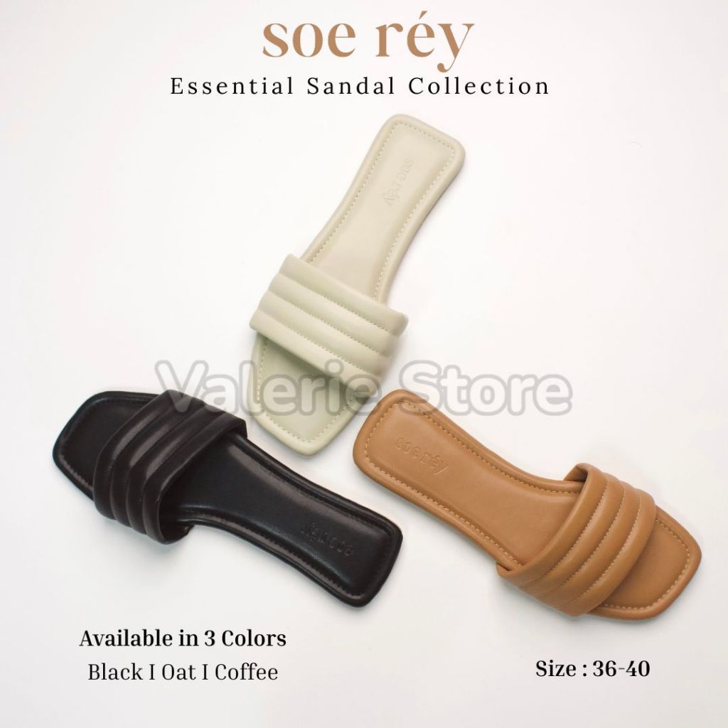 soe rey LOU Sandal Flat Wanita