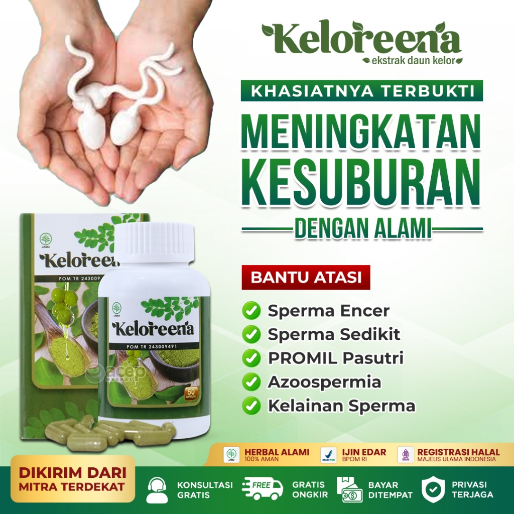 Promil Penyubur Sperma Pria Azoospermia Oligocare Obat Pengental Sperma Encer Sedikit Keloreena Asli