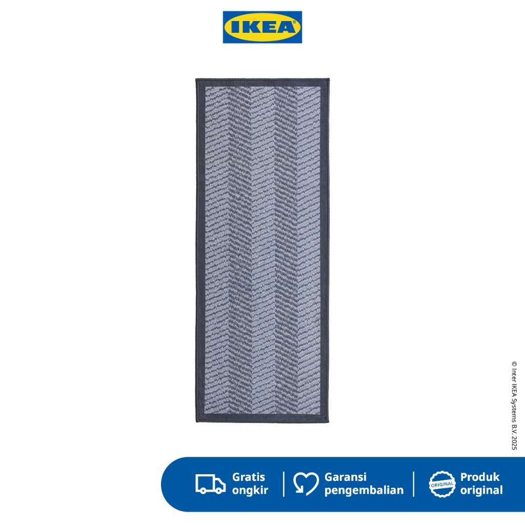 IKEA SHUFU Keset Multifungsi Abu Bergaris 45x120cm
