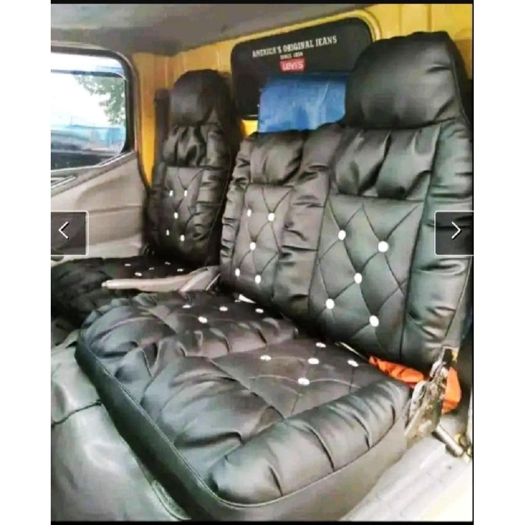 Sarung Jok Truk Canter Sofa Kancing / Pelindung Jok Canter 125 Ps