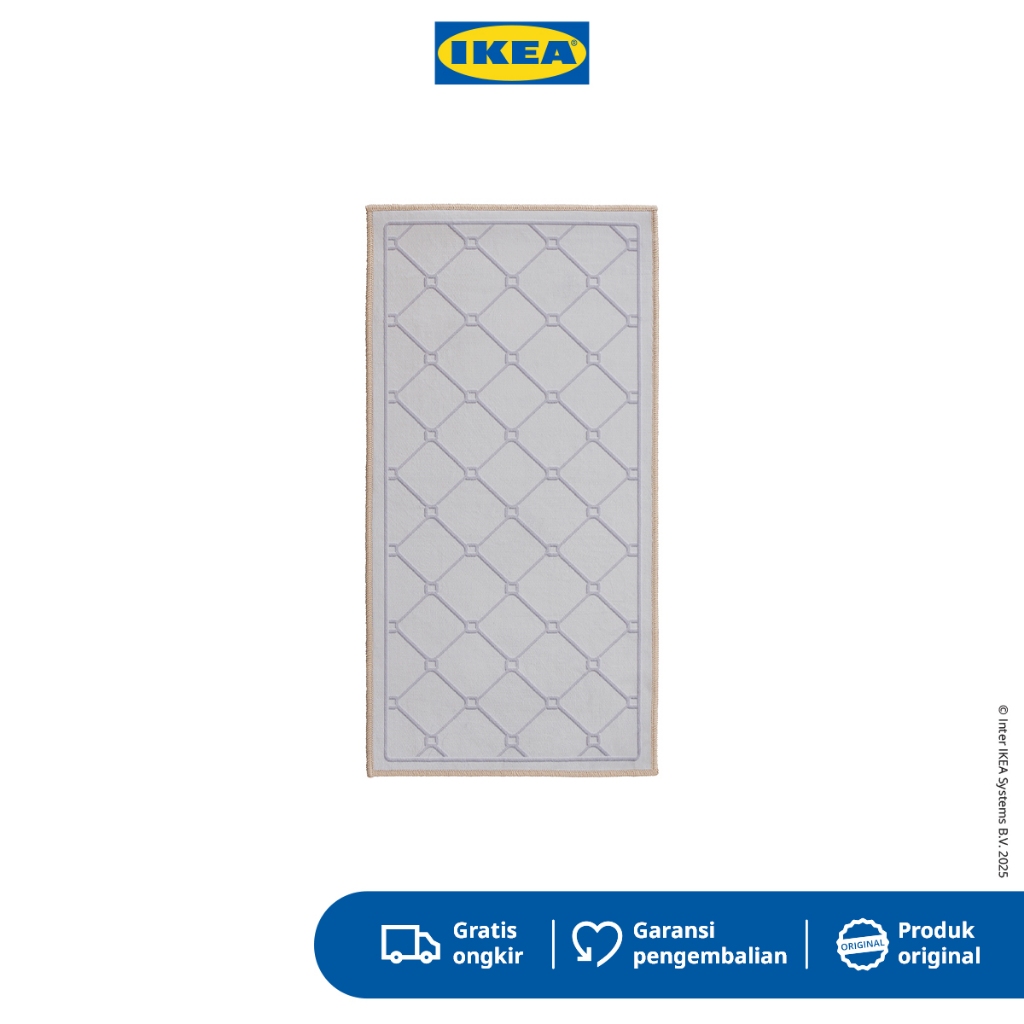 IKEA SHUFU Keset Multifungsi Kotak Krem 45x90cm