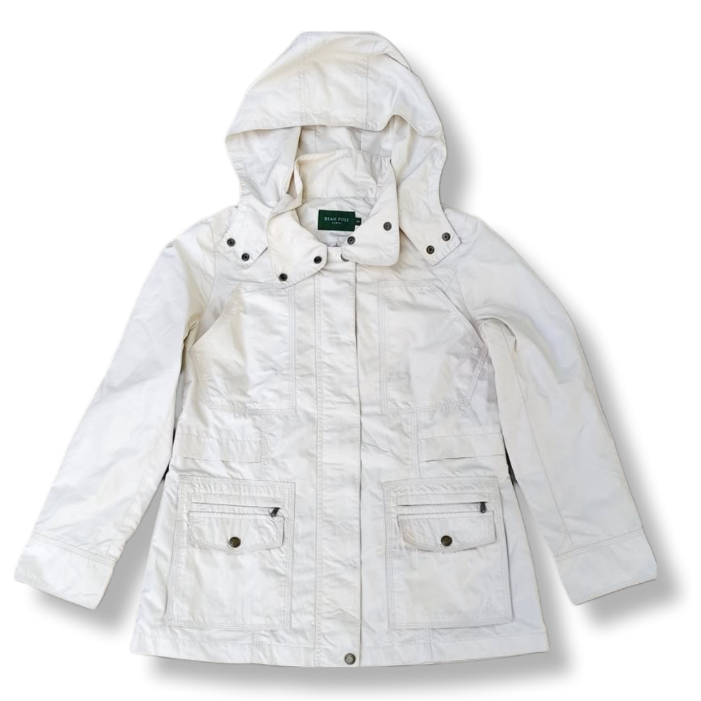 BEAN POLE WHITE PARKA JACKET | OUTER | MNZA