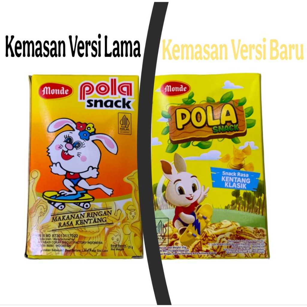 BISKUIT MONDE POLA KECIL 25 GRAM / MAKANAN RINGAN RASA KENTANG / SNACK GURIH RENYAH MURAH