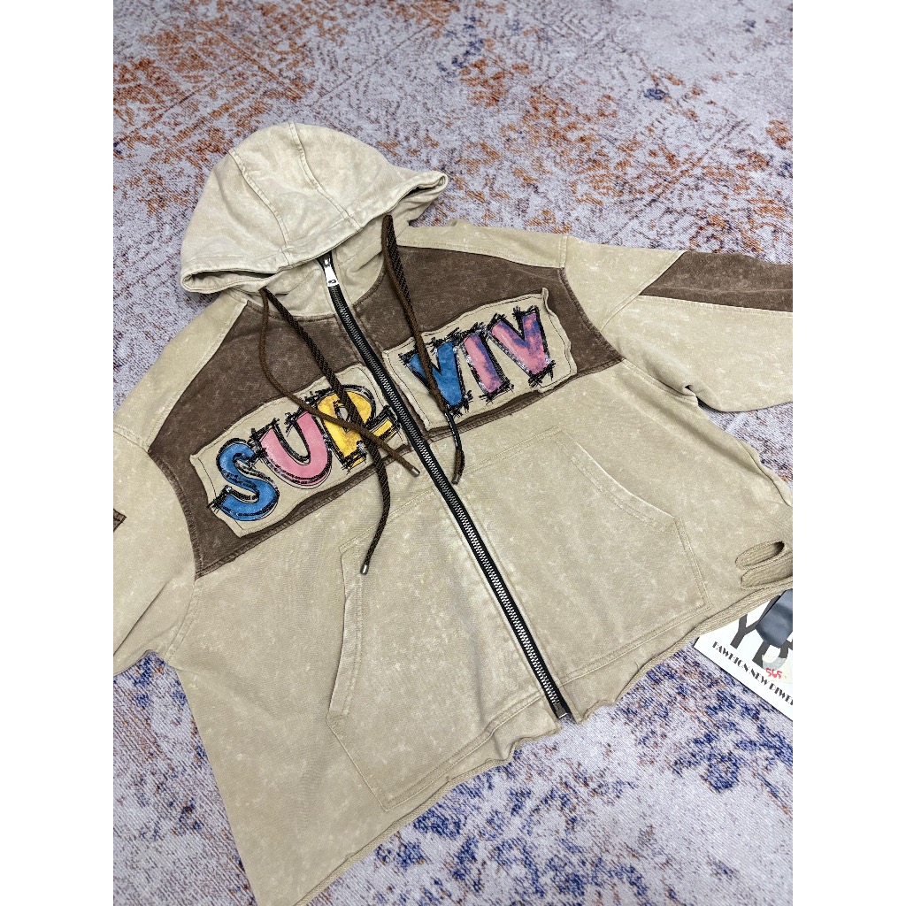 YBDW JAKET HOODIE CREAM BETTY BOOP