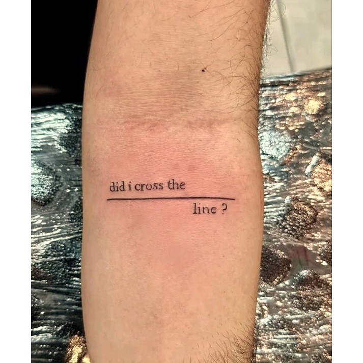 [DIDI] Tato Temporer Billie Eilish - Wildflower Did I Cross The line Garis Tangan Anti AIr