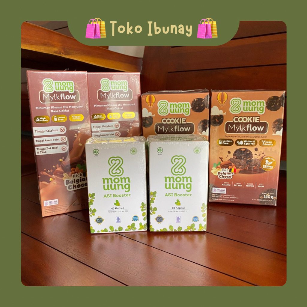 (NEW) Mom Uung Asi Booster | Mom Uung 60 kapsul | Mom Uung Mylflow | Mom Uung Cookies