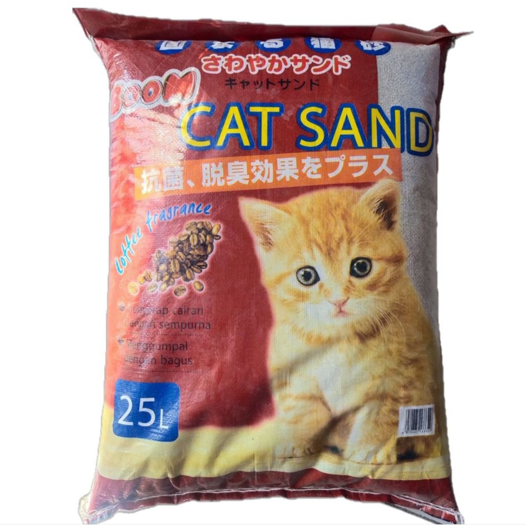 Pasir Kucing Cat Sand boom 25L|Pasir Gumpal Wangi