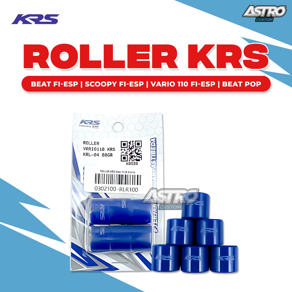 Roller Beat Fi Scoopy Fi Vario 110 Fi Karbu 9-15 KRS Racing Akselerasi Rumah Roller