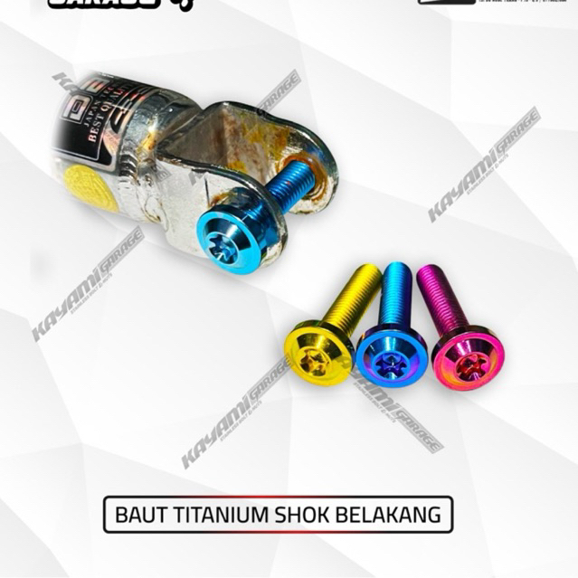 Baut Titanium shok belakang universal