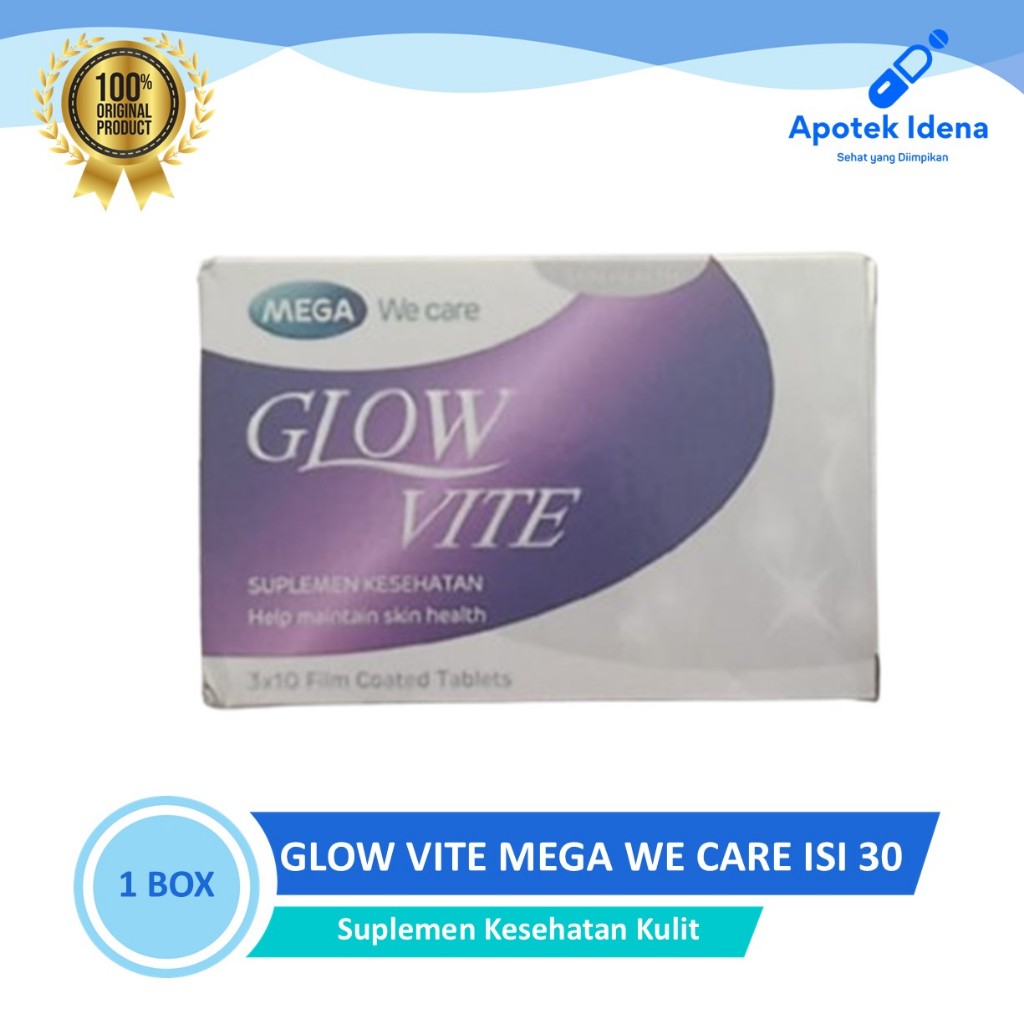 MEGA WE CARE GLOW VITE L-GLUTATHIONE 500 MG ISI 30 KAPSUL