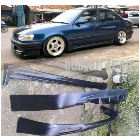 BODYKIT ALL NEW COROLLA TAHUN 1996 - 2000 FULL SET BODYKIT ALL NEW COROLLA AE111 AE112 mobil