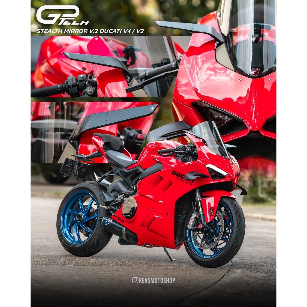 GPTECH Spion Motor WING ALMU BILLET CNC V.2 DUCATI V4