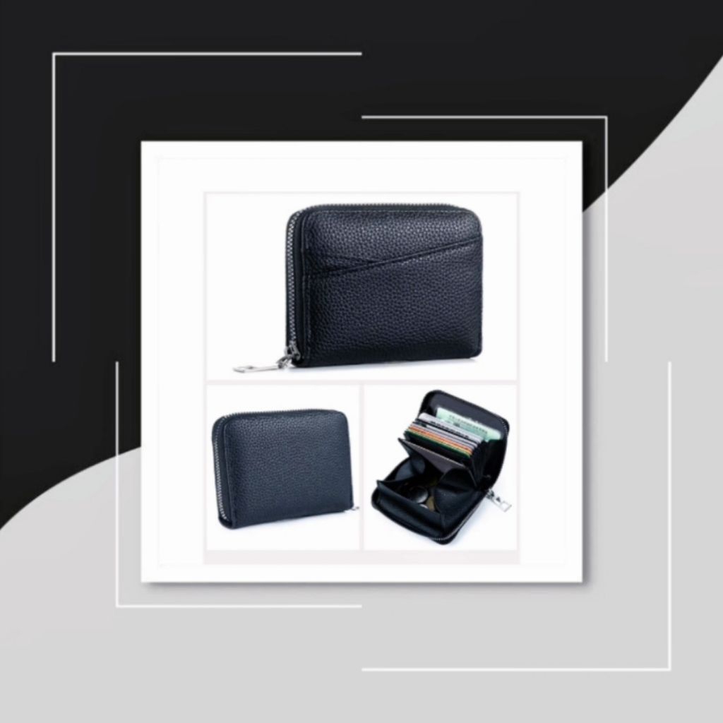 Dompet Kecil Kulit/Dompet Kecil/Dompet Kartu/Hitam/Fashion Wanita