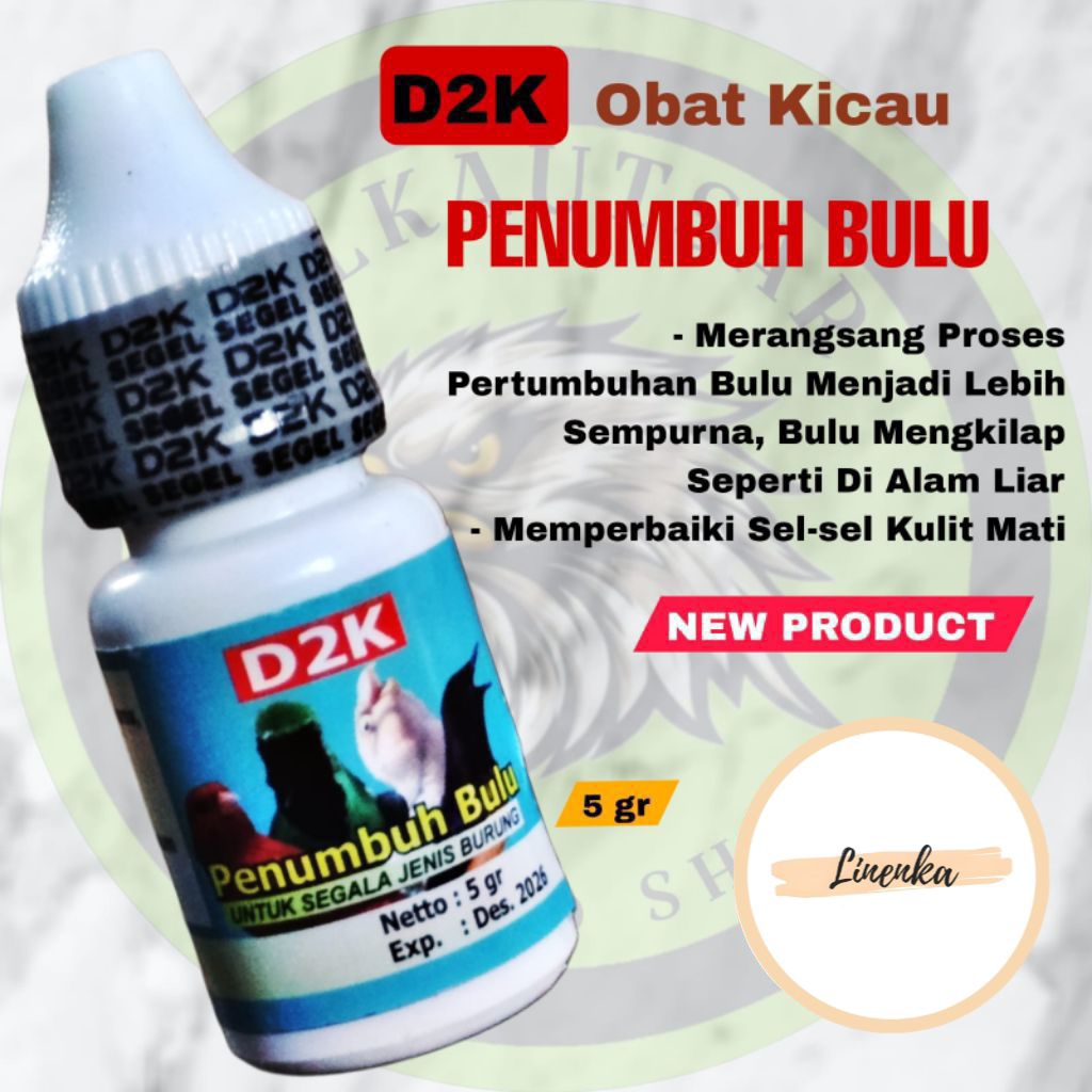 D2K PENUMBUH BULU BURUNG MABUNG OBAT VITAMIN BULU BURUNG RONTOK