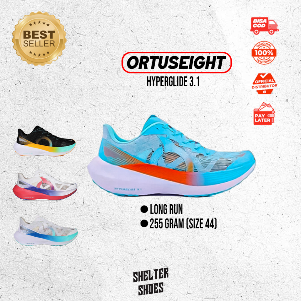 SEPATU RUNNING ORTUSEIGHT HYPERGLIDE SERIES 9 WARNA HYPERBLAST EVO NEO