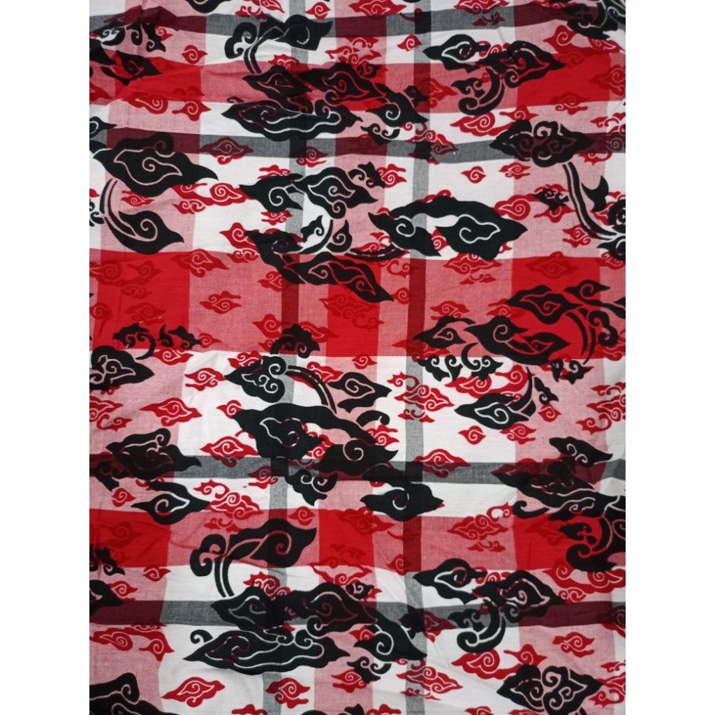 kain lurik prasojo motif batik printing