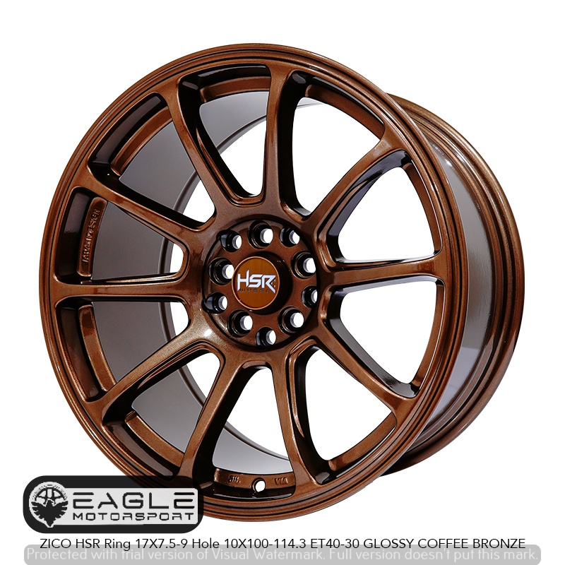 VELG MOBIL CELONG HSR ZICO R17 INNOVA CIVIC TURBO SUBARU DLL PCD 5X100/5X114