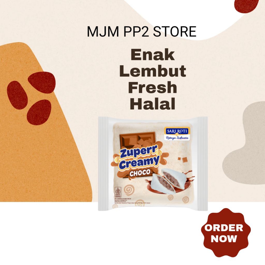 SARI ROTI ZuperrCreamy Choco Lembut Enak Lumer Fresh Halal