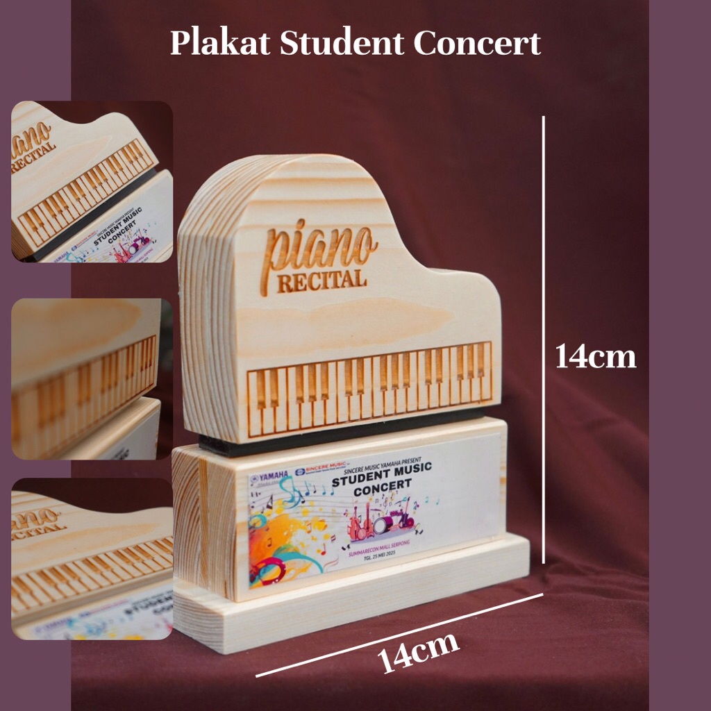 Piano Plakat Musik / Not Balok / Piala Nada Musik / Piala Musik / Piala Student Konser / Thropy Musi
