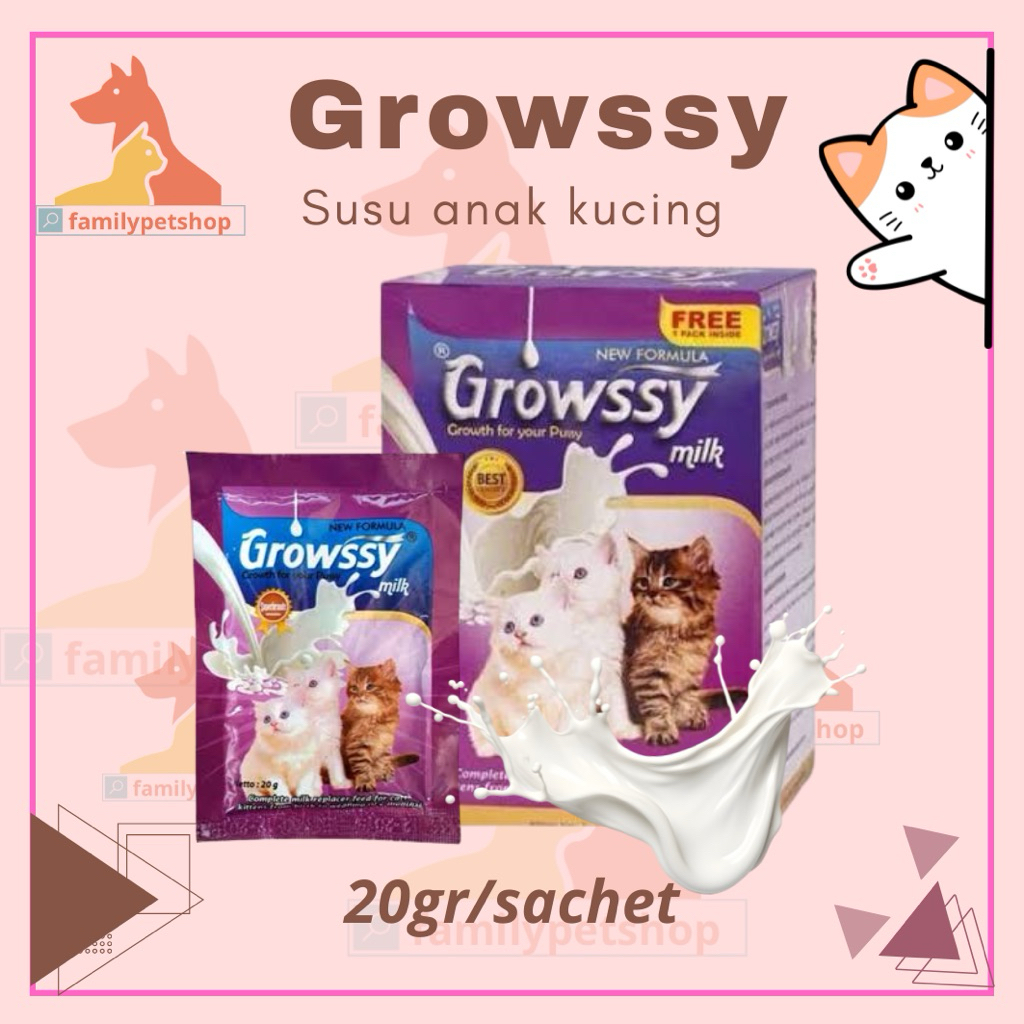 Growssy Susu Kucing Susu Anak Kucing Susu Bayi Kucing | SUSU KITTEN ANAK KUCING