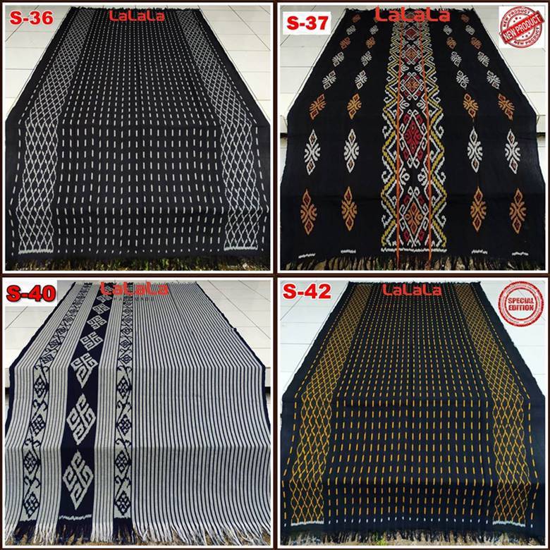 Kain Tenun Ikat Blanket Etnik Asli Motif Sumba NTT Asmat Lombok Papua Dayak Toraja Bali Jepara