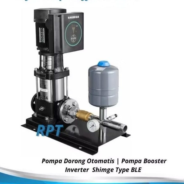 Pompa Dorong Otomatis | Pompa Booster Inverter 1Hp Shimge BLE 2-6