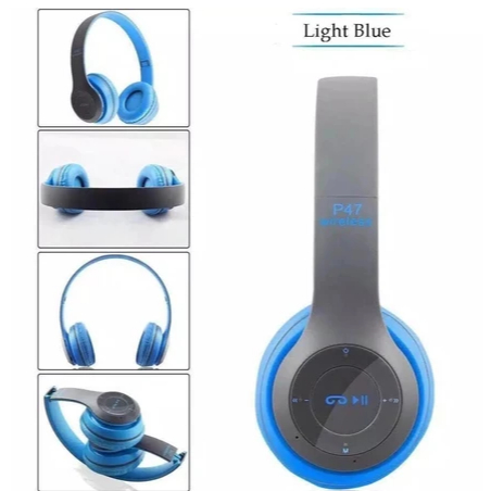 HOT DEALS HEADPHONE BLUETOOTH P47 LIPAT SUPER BASS 5.0/HEADPHONE P47 WIRELESS STEREO 5.0+EDR FREE