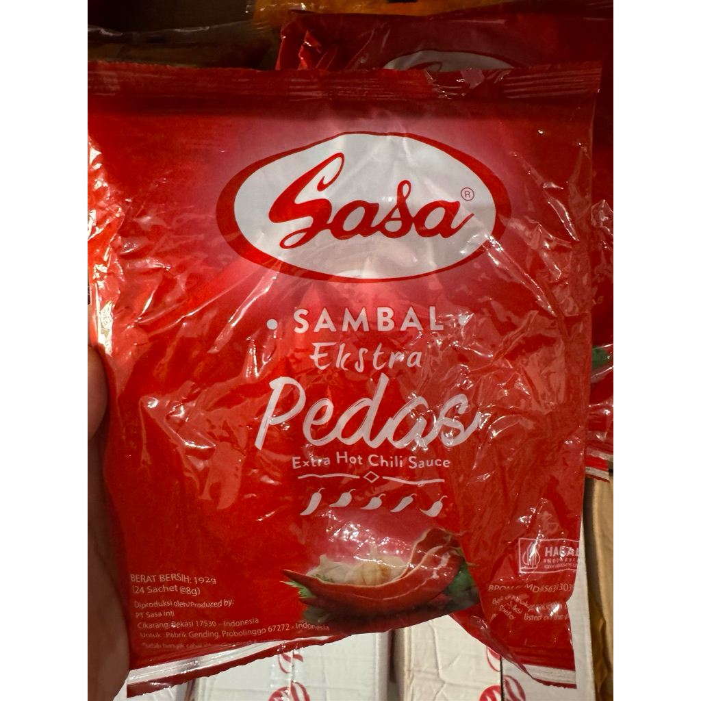 sasa saos sambal ekstra pedas sachet / saos sambal sasa sachet