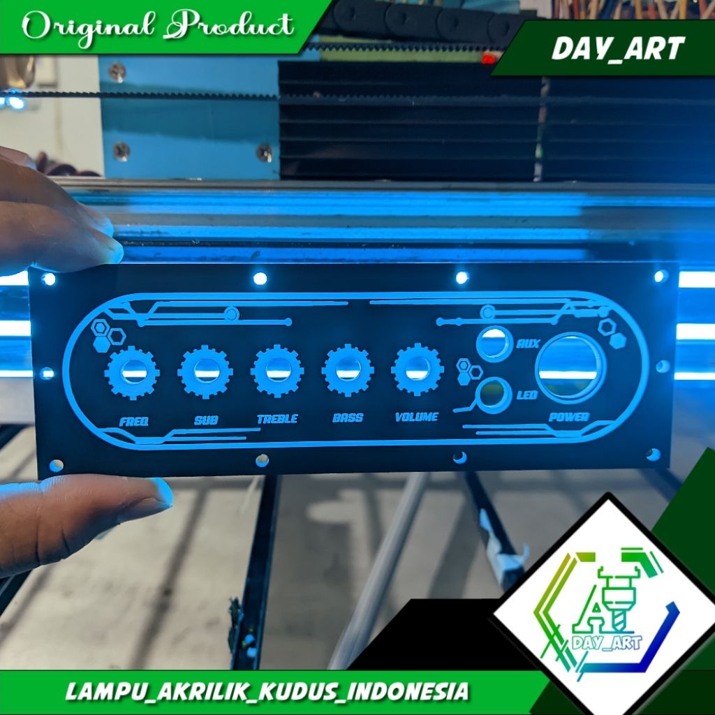 Panel Tune Control Akrilik Tembus Lampu Ukuran Kecil Untuk ZK TB21 / ZK ST21 / ZK MT21 / ZK 502MT / 