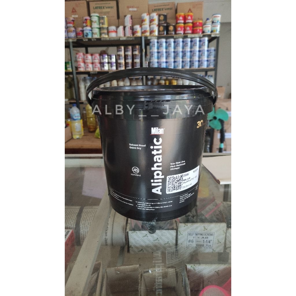 Lem Kayu Alifatik Milan 4 KG Ember Galon