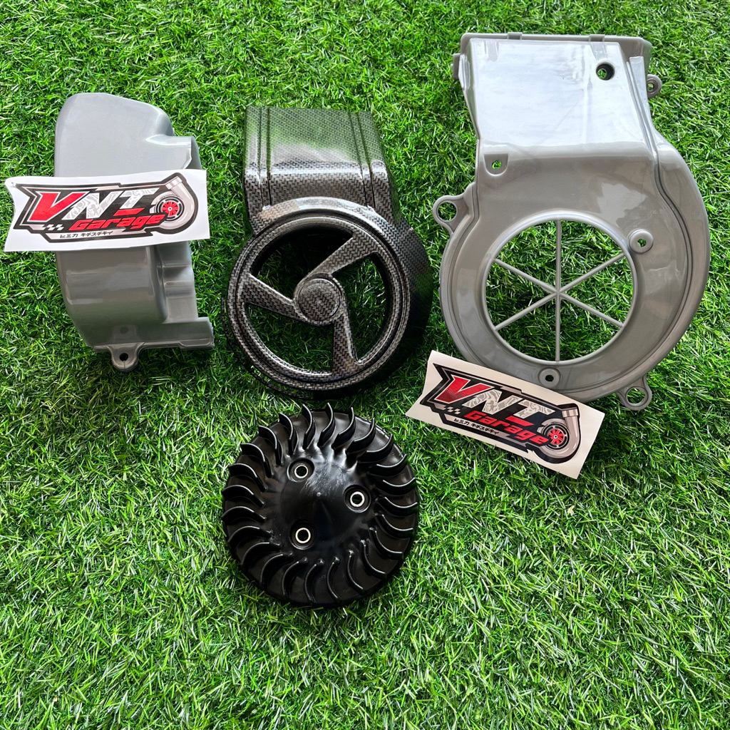 Cover + kipas pendingin COVER MESIN KARBON fizr tutup block kiri fizr KARBON KEFLAR