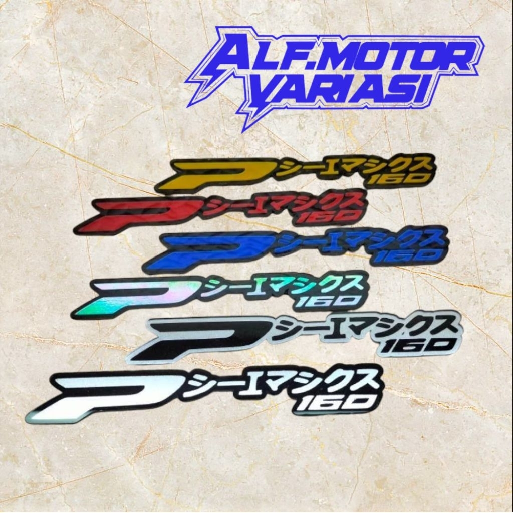 Emblem Honda PCX 160 Japan Logo 3D Emblem Timbul PCX 160 Akrilik 2mm