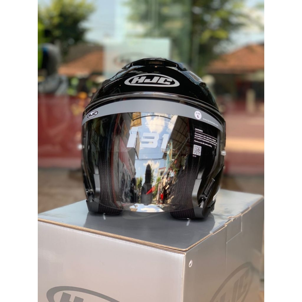 HELM HJC I30 HALFACE GLASS BLACK