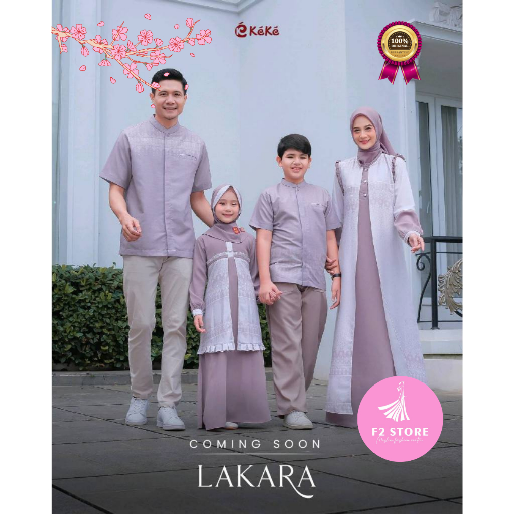 BUSANA MUSLIM SARIMBIT KEKE LAKARA MULBERRY