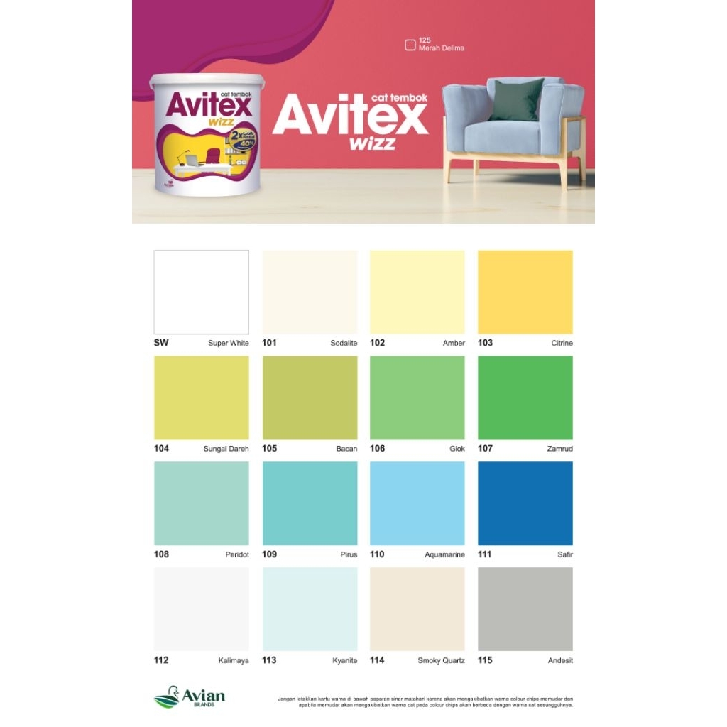 AVITEX WIZZ cat tembok 1 kg