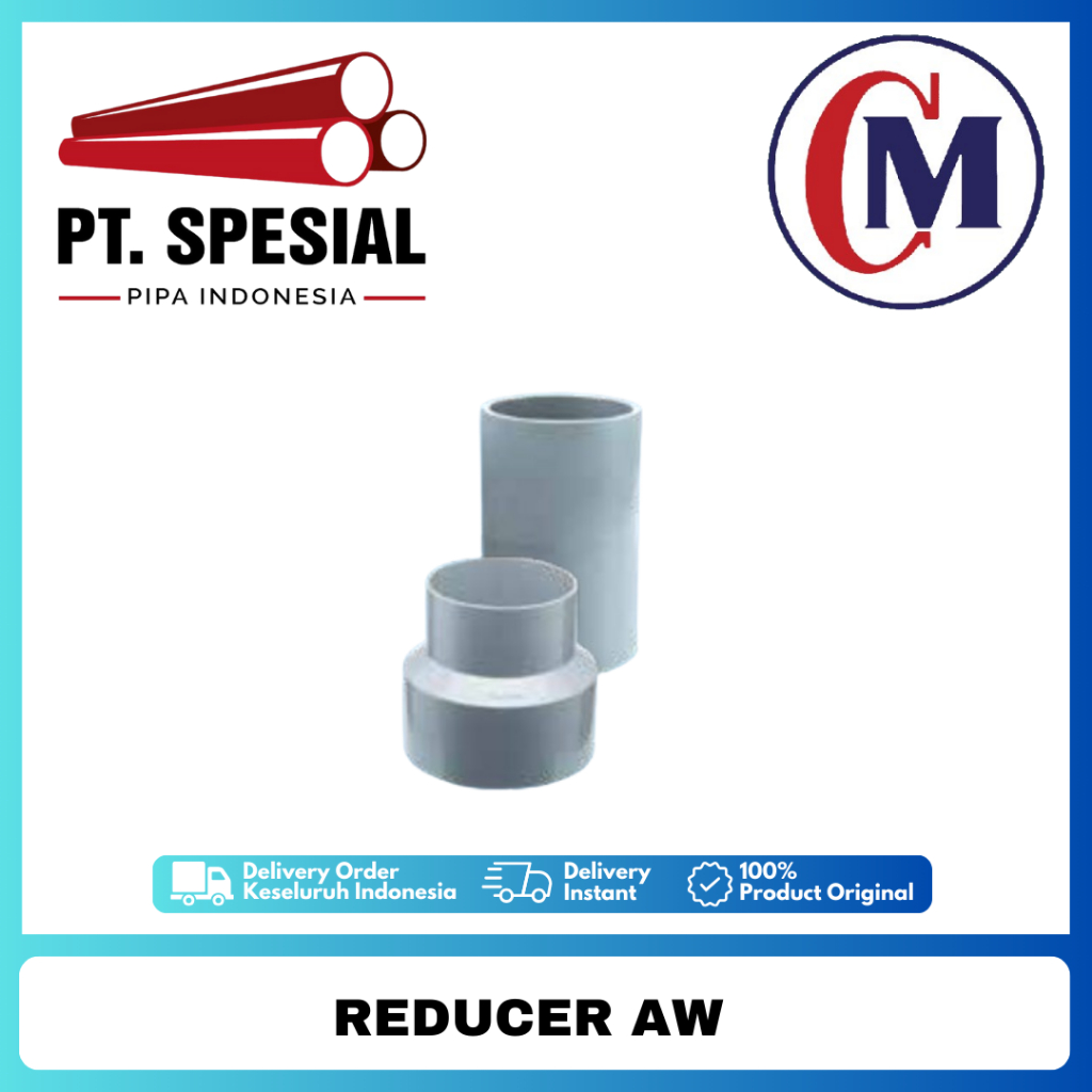 Reducer Sock 12x10inch AW PVC CM / Vlok Sock / Sock Sambungan Pipa - 05