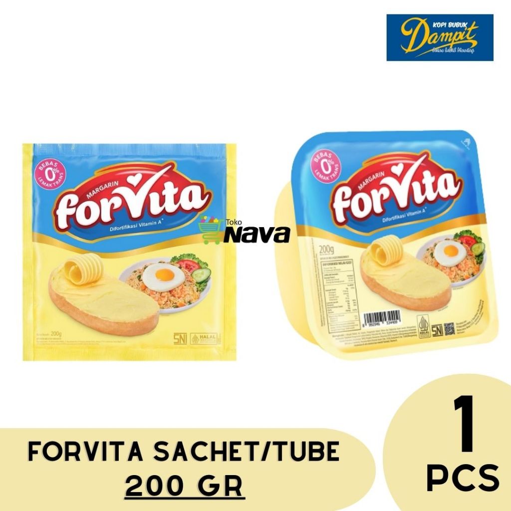 FORVITA MARGARINE SACHET/TUBE 200gr / FORVITA MARGARINE