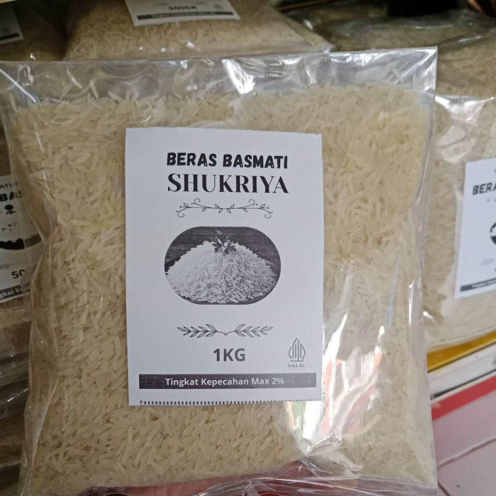 Beras biryani/beras basmati merk aliza 1kg/beras basmati REPACK 500gr/Beras basmati Repack 1kg/Beras