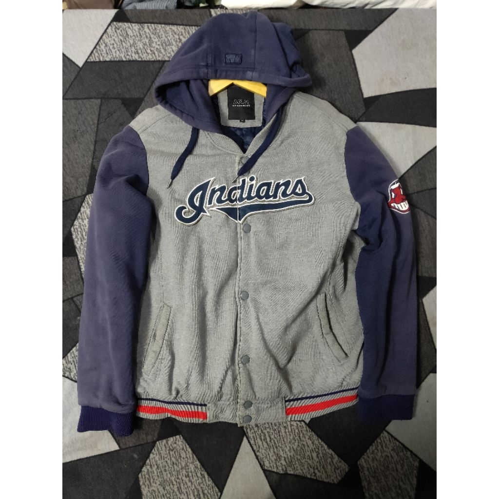 MLB INDIAN VARSITY HOODIE JACKET