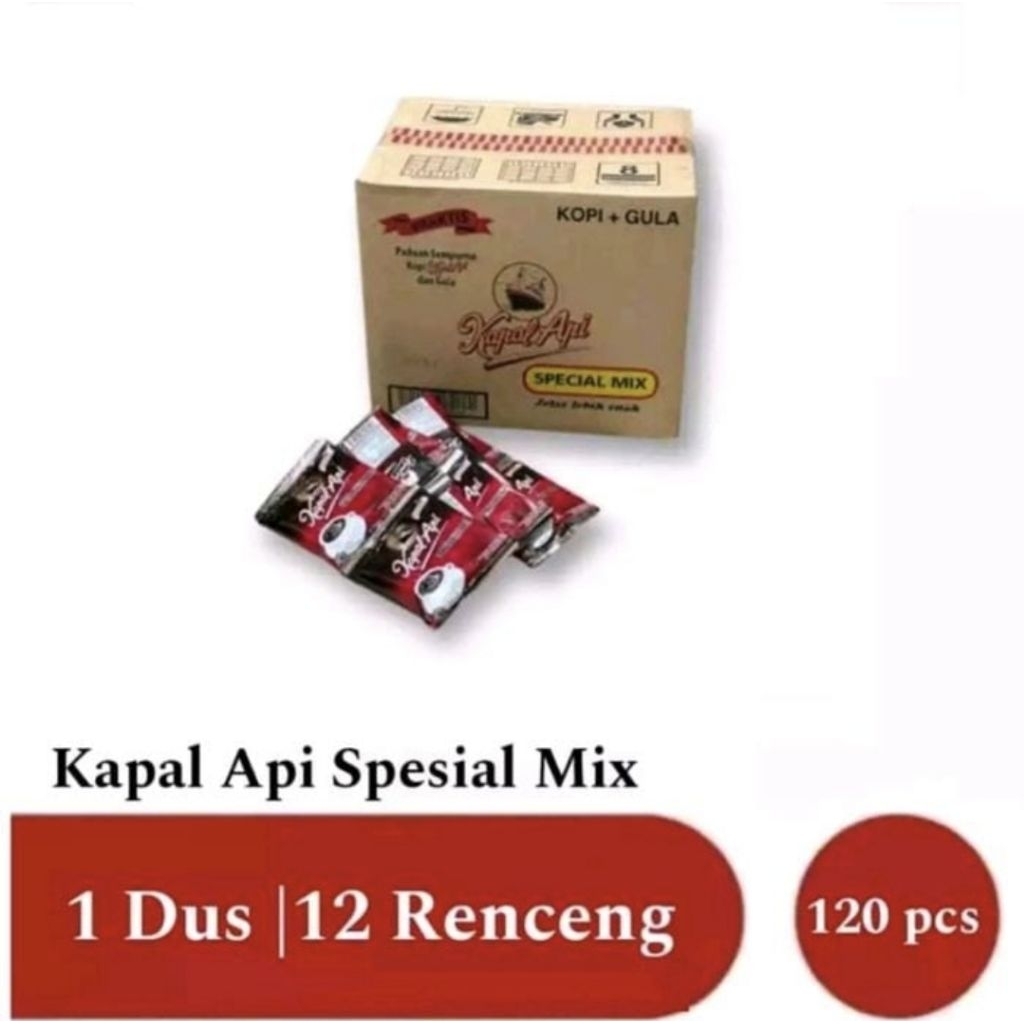 Kopi KAPAL API MIX 1 dus ( isi 120 sachet )
